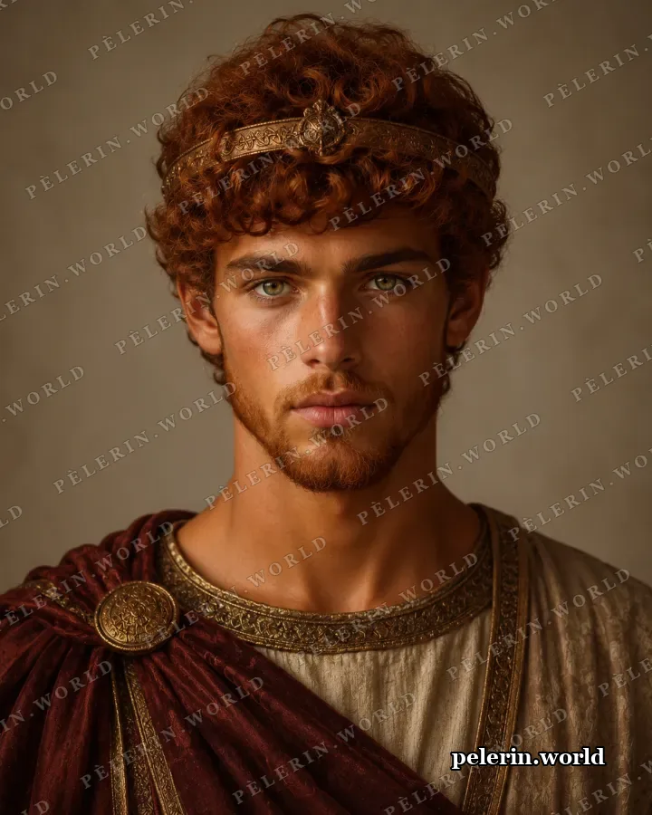 Portrait illustré du roi David.