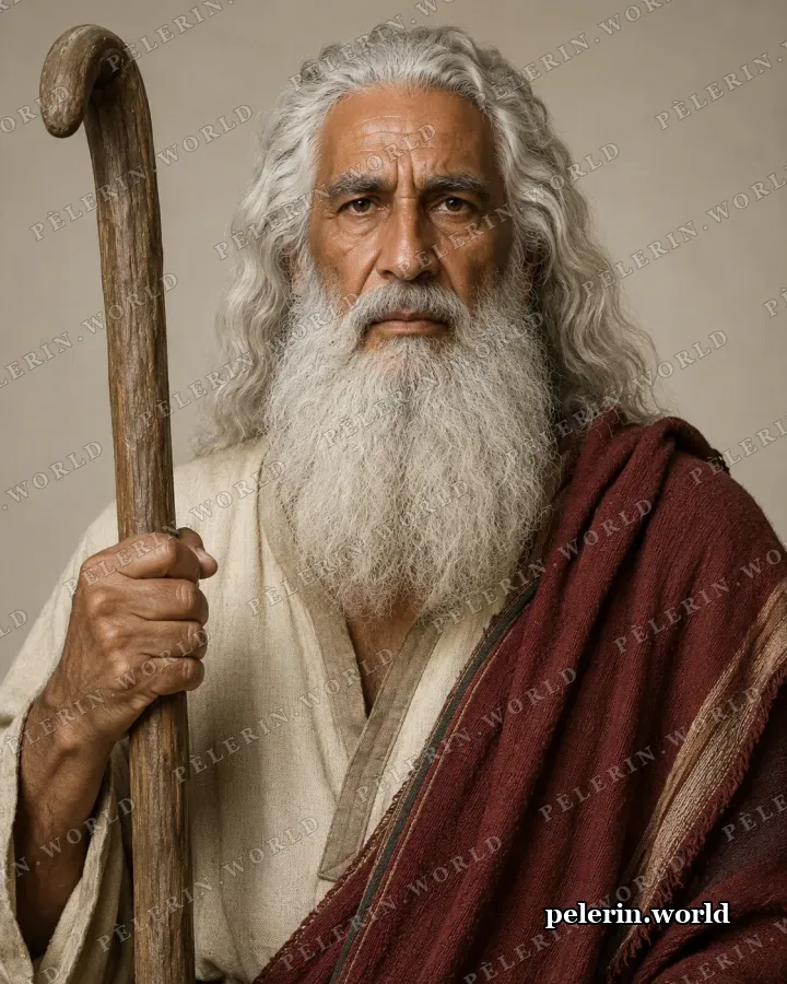Portrait illustré de Moïse.